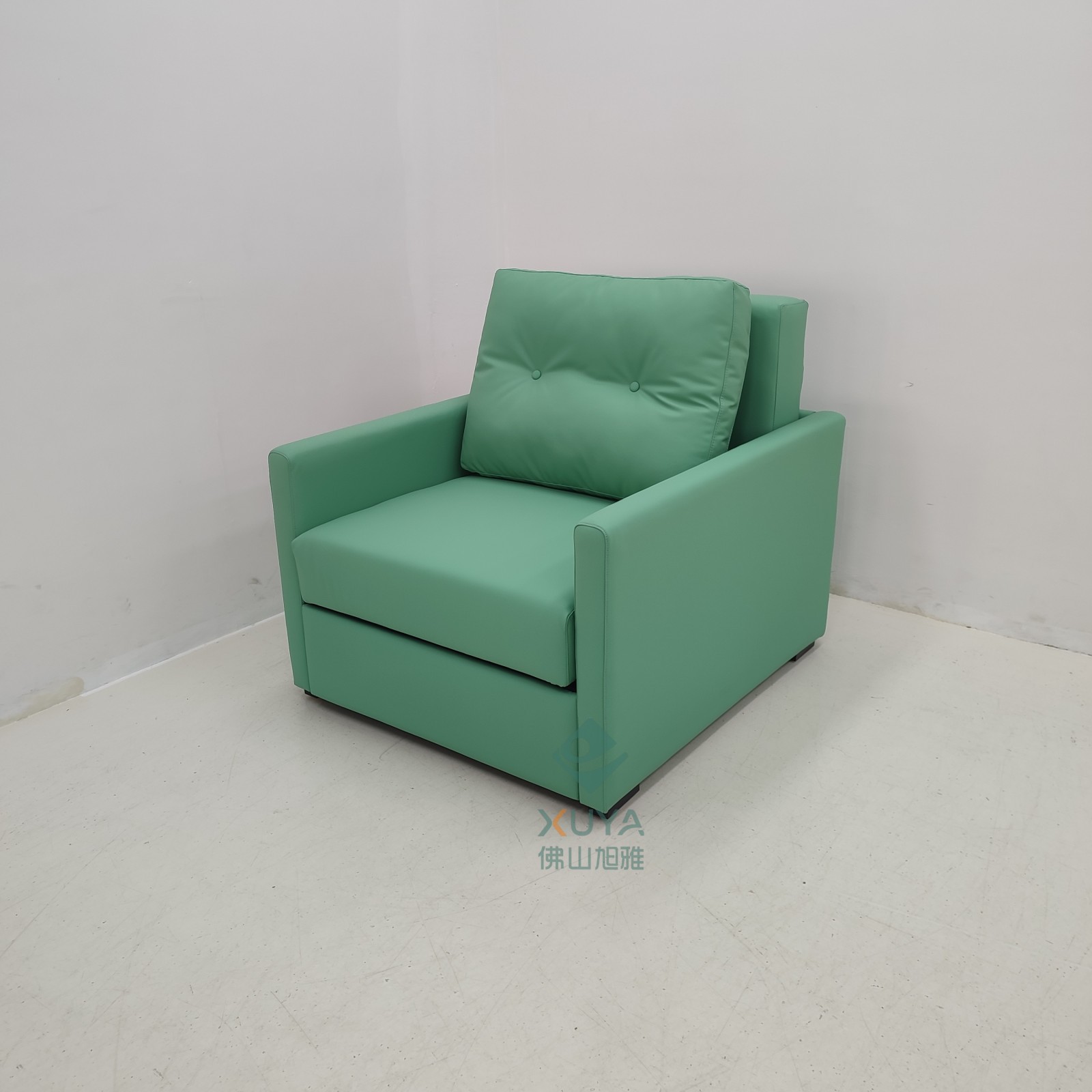 Moderno simple multifuncional plegable push-pull de una sola persona de oficina almuerzo sofá cama tecnología tela algodón lino sofá cama