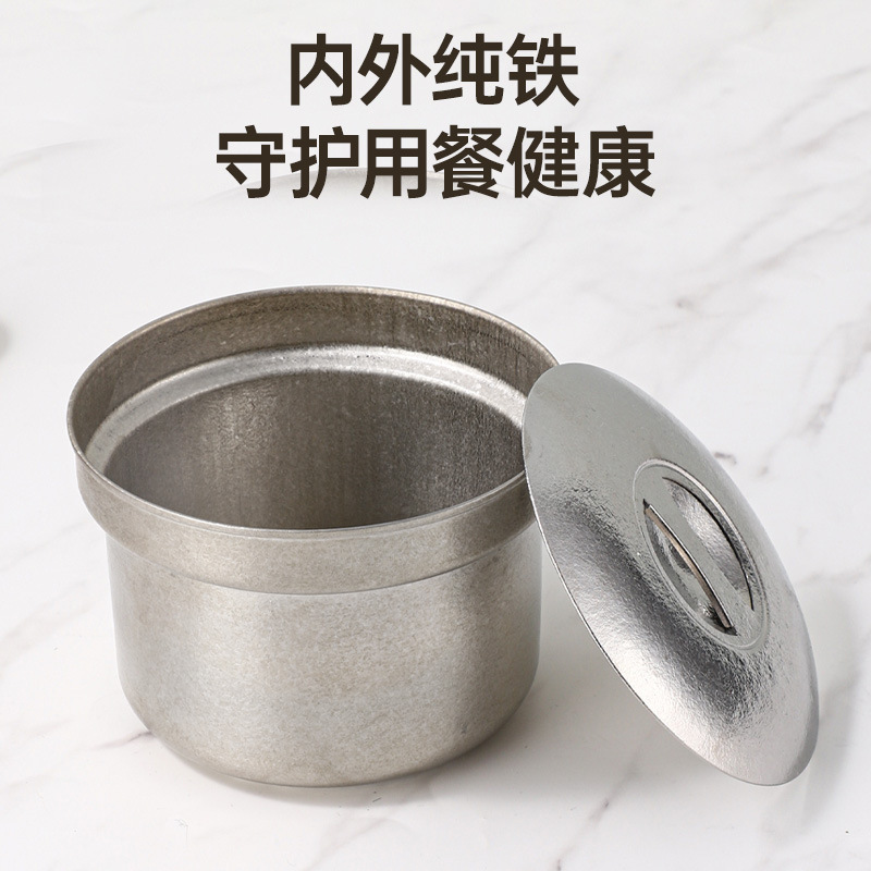 New Pure Titanium Steamed Egg Bowl, Household Antibacterial Steamed Egg Instant Noodle Bowl, Outdoor Camping Hot Rice Bowl, Multi-Functional Serving Bowl