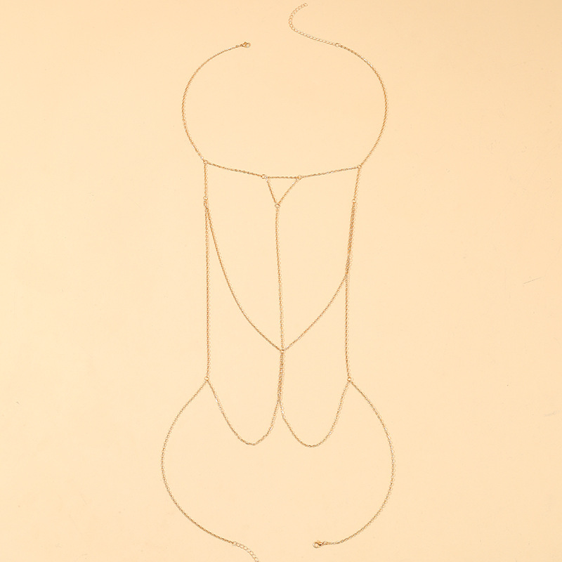 New fashion creative exaggeration sexy tassel alloy body chain