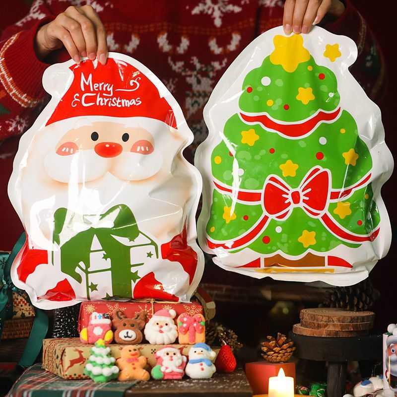 Christmas cartoon cute cotton small bag for elderly