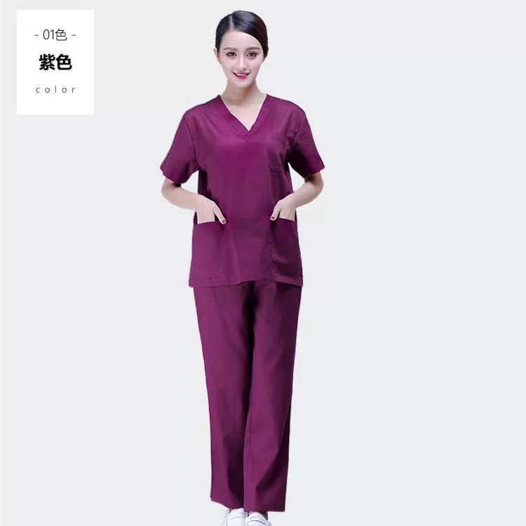 Doctor uniform, long-sleeve, sleeves, set, nurse uniform for work, with short sleeve