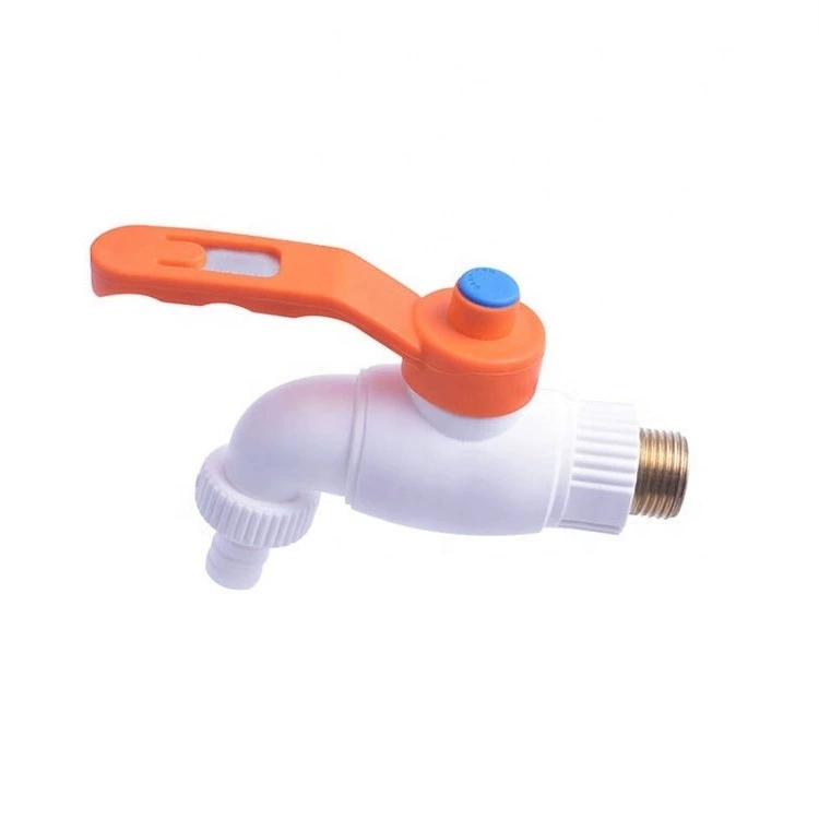 Foreign trade PPR water faucet ball valve high -quality plastic fast opening large flow riot durability 4 cents cold water faucet iron handle