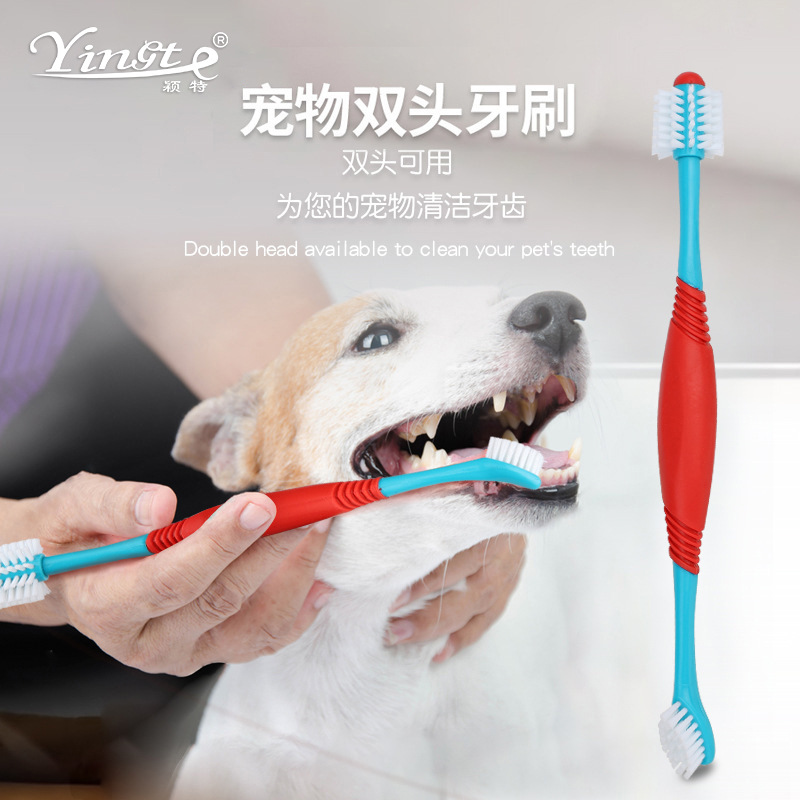 ペット用品ペット歯ブラシ二頭犬歯ブラシ猫歯ブラシ犬歯ブラシペット口腔清掃用