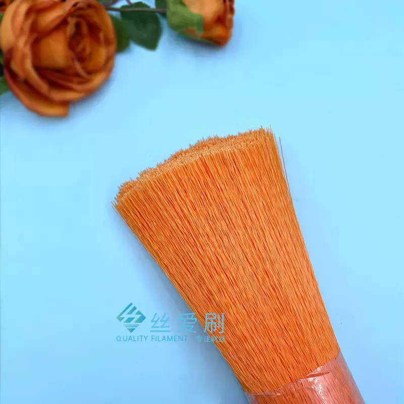 乐丰PVC圆形可开花波纹丝2.5曲0.4mm开绒洗汽车清洁扫地刷编织