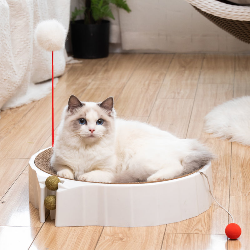 宠物训练猫抓板磨爪器猫窝猫爪板窝屑猫抓盆立式猫玩具猫咪用品