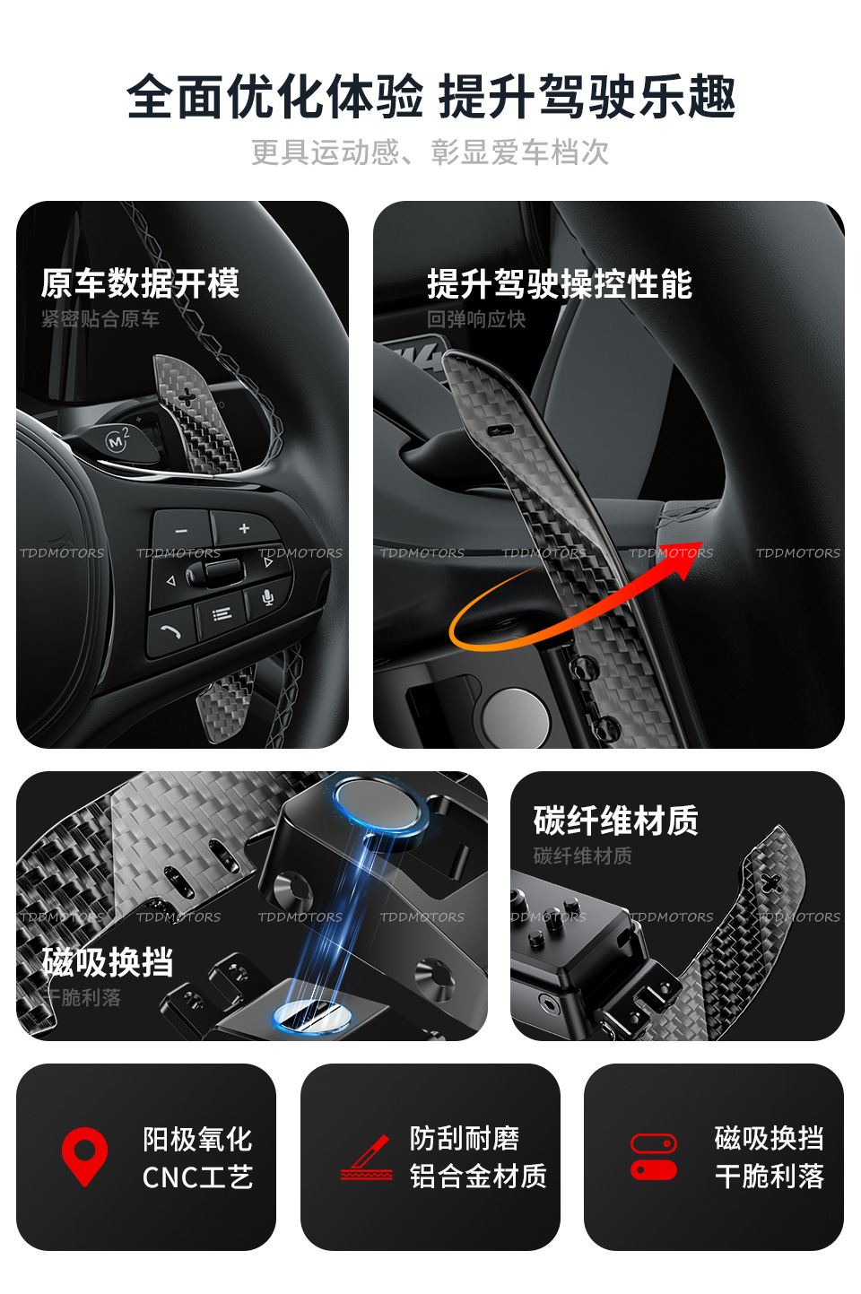 Gloss Carbon Fiber Magnetic Paddle Shifters for Mercedes-Benz GLE A B C class:2015-2021