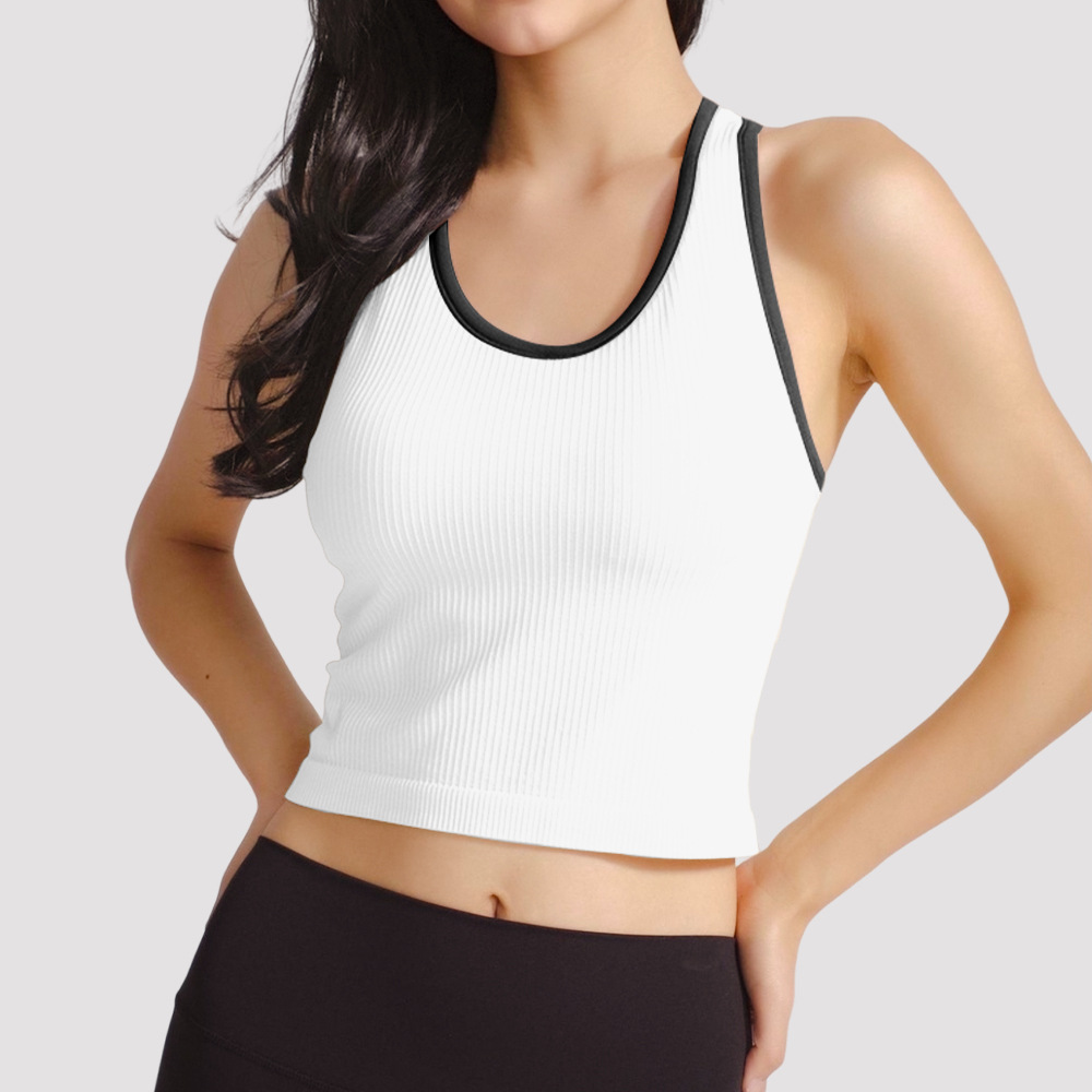 Lulu mismo estilo yoga ebb chaleco desnudo ajustado con almohadilla para el pecho sujetador de fitness en forma de carrera hermosa espalda ropa interior deportiva mujer