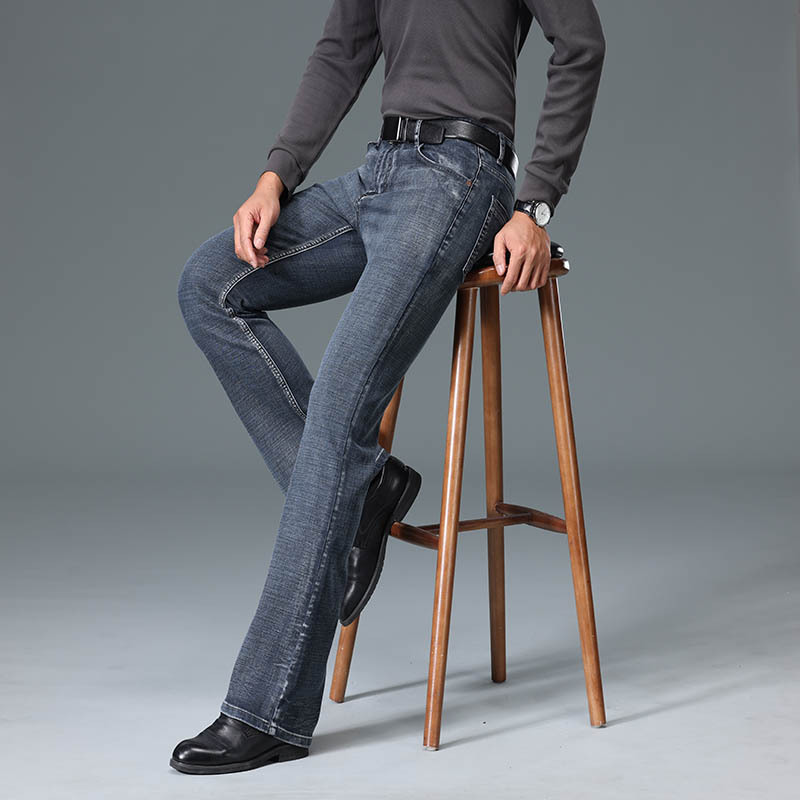 Autumn and Winter New Men's Micro-flared Loose Jeans Amazon AliExpress Tiktok temu Jeans