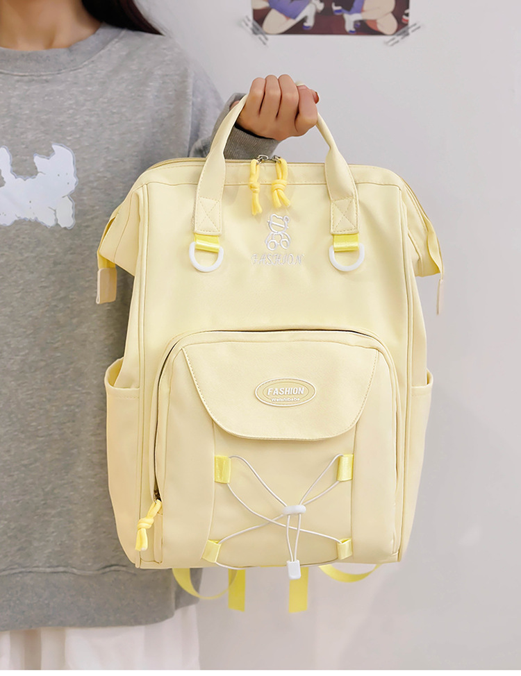 Kids Backpacks High Value Schoolbag Cream Cute Versatile Backpack Junior High School Student Schoolbag Female Dopamine Backpack_voghion.com