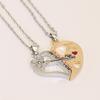 Brainteaser heart shaped for beloved, necklace, accessory for St. Valentine's Day, wholesale