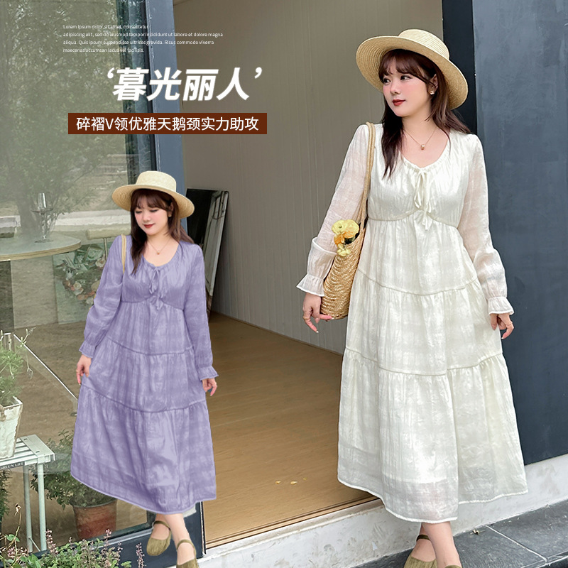  春  XL-5XL 大きいサイズ ワンピース