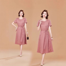 厂家直销杭州真丝连衣裙修身显瘦2025新款夏季桑蚕丝裙女控价698