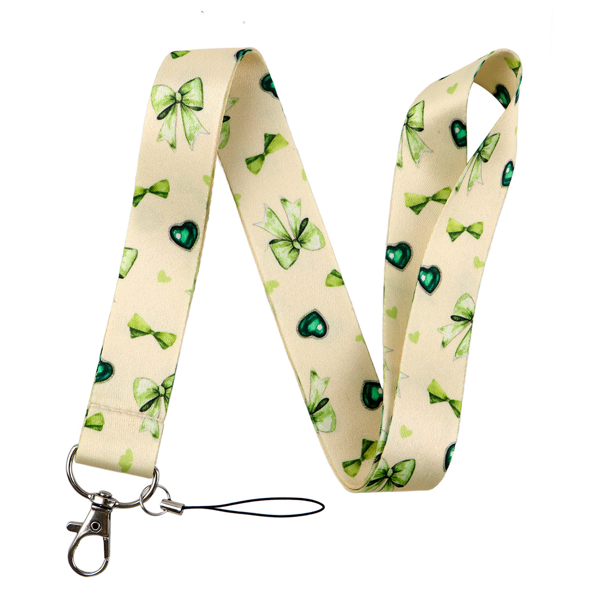 Tarjeta de cuerda para teléfono móvil con lazo de color minimalista, etiqueta de trabajo de autobús, llavero disponible para hombres y mujeres, cordón de tarjeta de control de acceso