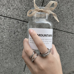 歐美風時尚個性戒指女百搭高檔輕奢百搭食指指環外貿貨源配飾批發