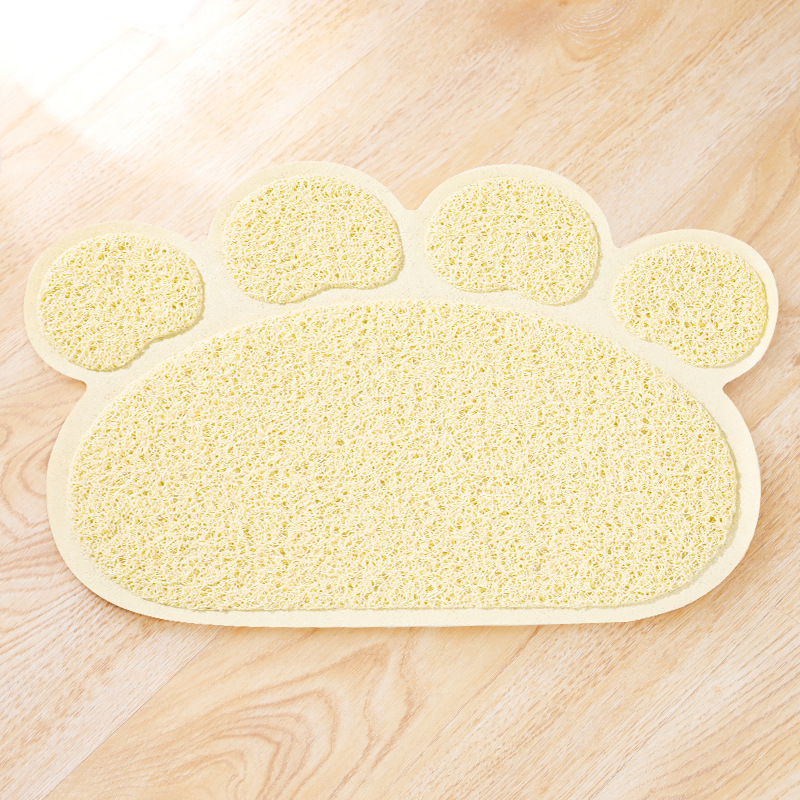 En stock al por mayor pipetao PET placemat Amazon PVC pata en forma de doble capa impermeable gato arena estera