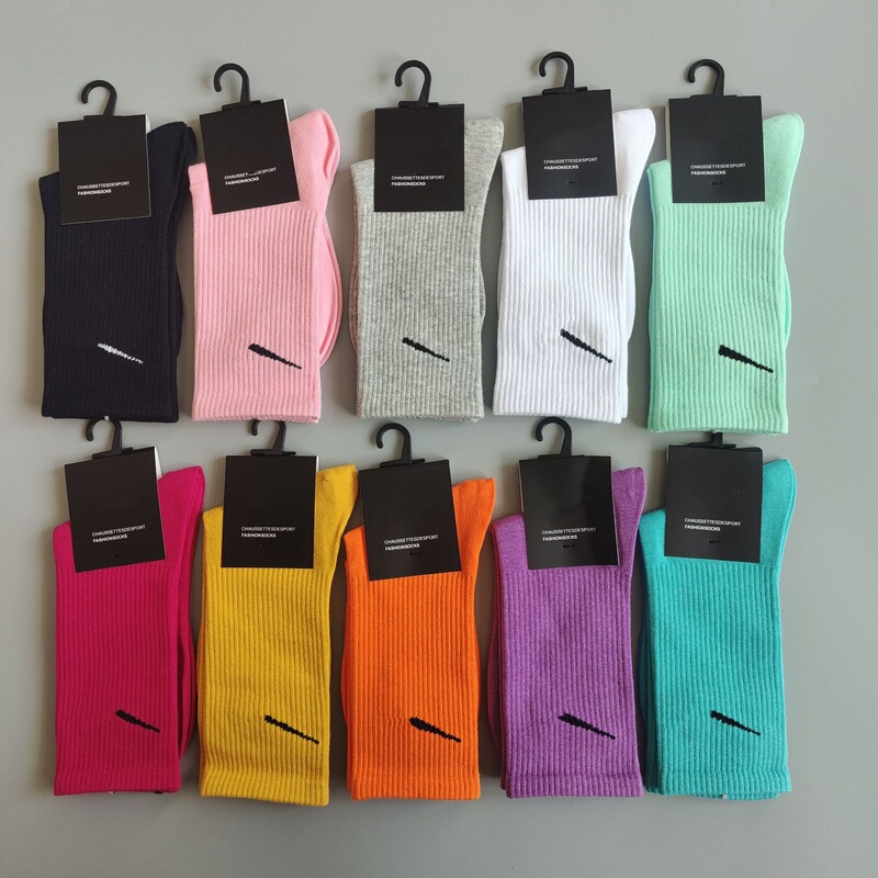 Suwannex Color Candy-Colored Four-Season Sports Basketball Socks for Men and Women, Couple Style, Mid-Calf, High-Calf, Short-Calf