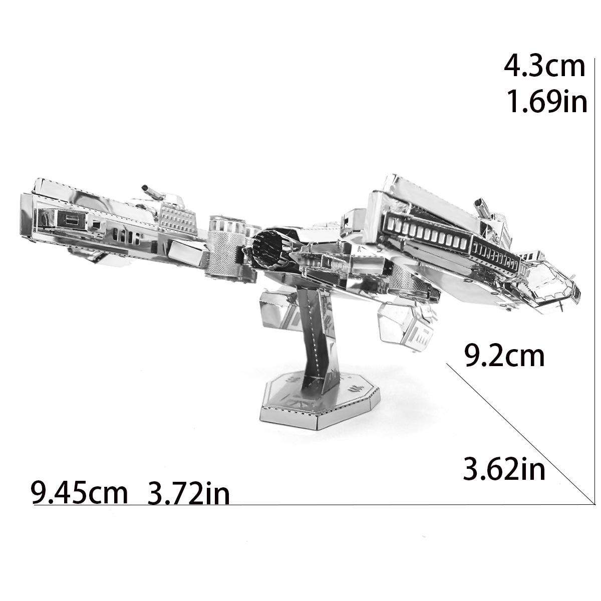 R2D2DIY puzzle de metal 3D hecho a mano modelo tridimensional para adultos Juguetes de puzzle de ensamblaje