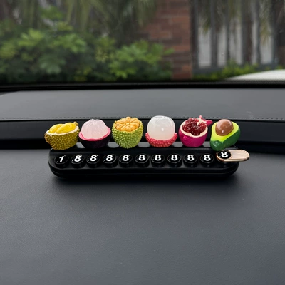 Nömrəli dayanma kartı parking number plate for - parking-sign-black-scented-version-6-half-skin-fruits