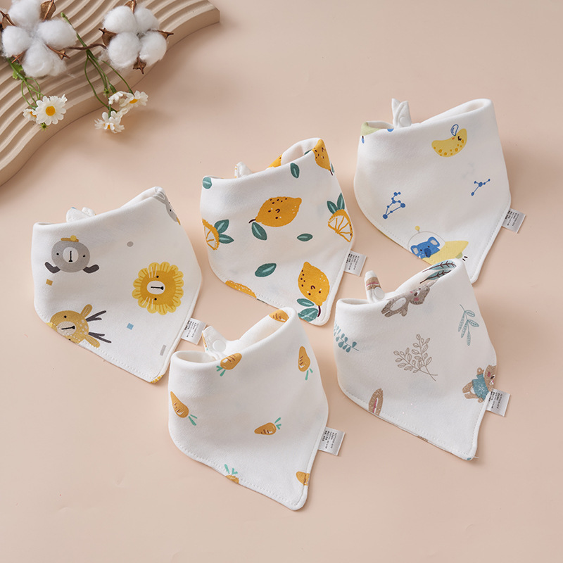Baby algodón toalla de saliva toallas triangulares bebés recién nacidos anti-vomitación de leche buckle ultra suave buckle otoño invierno