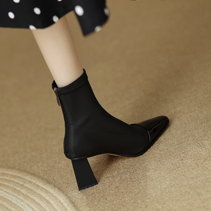 CHIKO Presta Square Toe Block Heels Ankle Boots in 2023