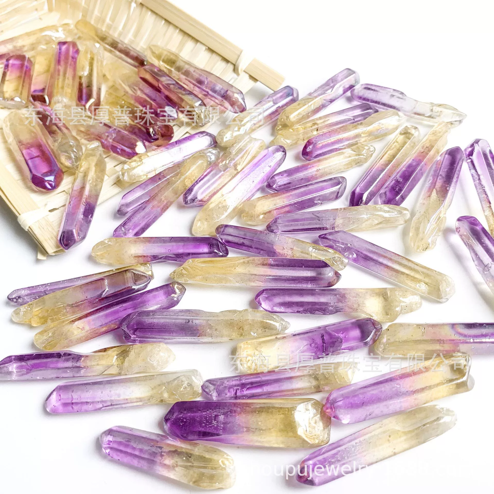 Оптовая продажа: Аметист (2-5 см), монокристалл, колонна, необработанный камень, минеральный образец, камень для ароматерапии