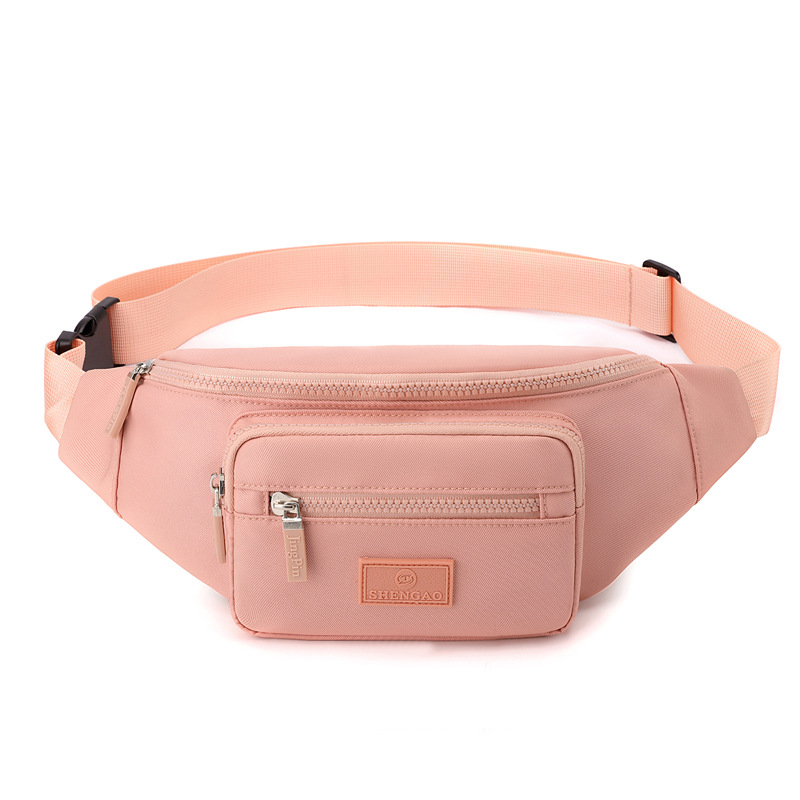 Casual bolso de cintura de mujer nuevo bolso de tela de nylon bolso de cambio de caja bolsa de pecho de bicicleta ligera