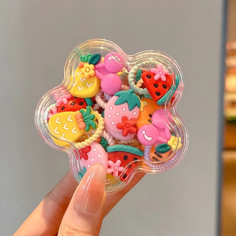 Cuerda para el cabello pequeña de color, cuerda para la cabeza, linda cuerda para el cabello de cola de caballo para niños, niña bebé, alta elasticidad, sin dañar el cabello, tocado de banda de goma