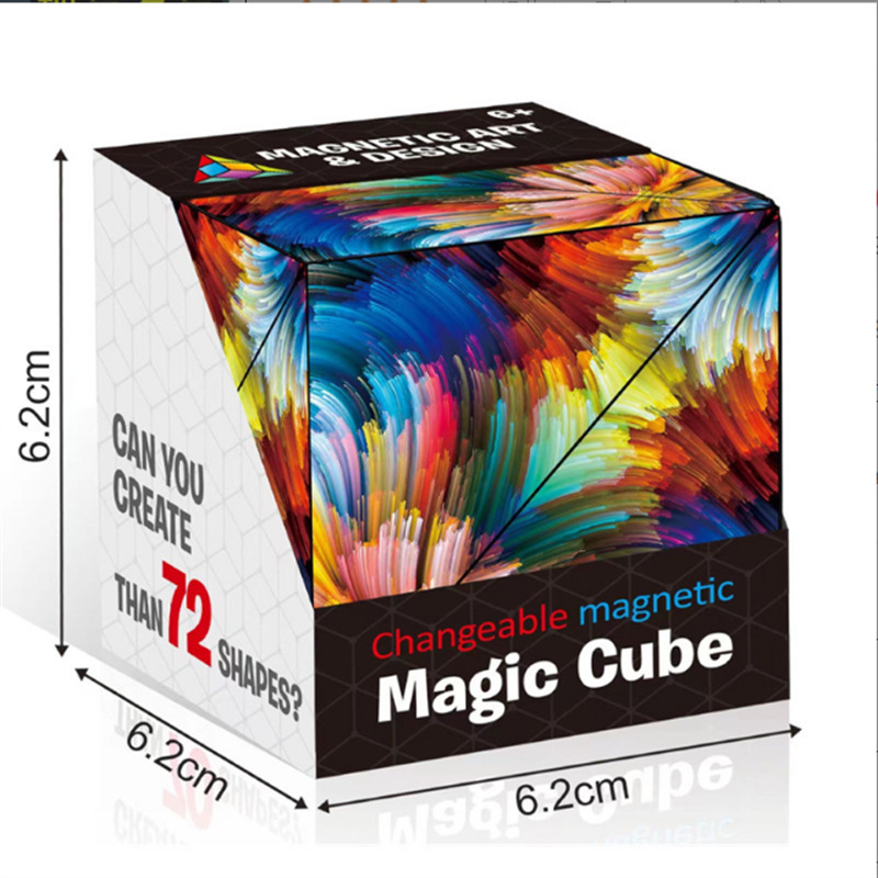 Variable magnetic Rubik's cube