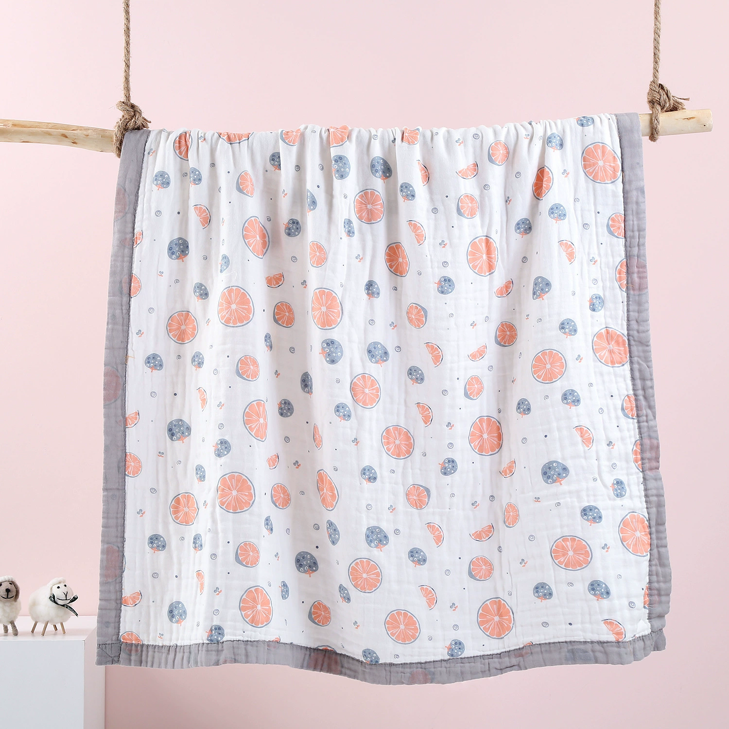 Children's gauze soft bath towel, duvet for new born, water absorbent