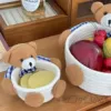 Small storage basket, with little bears, 1 pieces