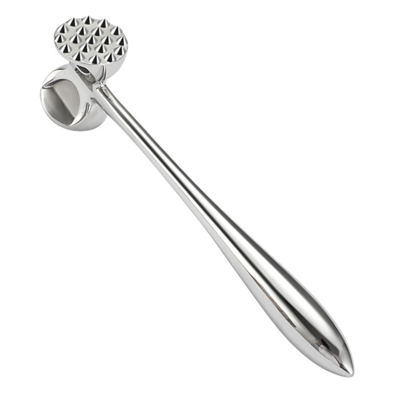 Dao Qi 304 Stainless Steel Loose Meat Hammer Double-sided Thickened Meat Hammer Steak Pork Broken Tenderness Kitchen Knock Meat Hammer