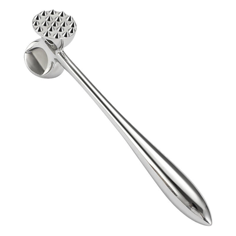 Island Qi 304 Молоток из нержавеющей стали для сосны Двусторонний утолщенный молоток для мяса Стейк Свинина Сломанная нежность Кухонный молоток для мяса