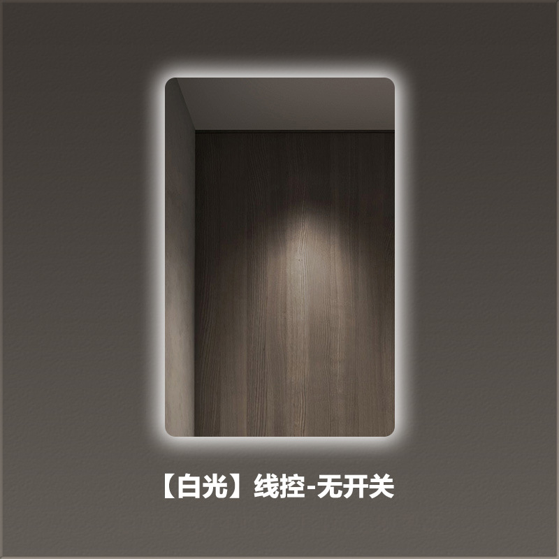 Jver vertical colgante inodoro inodoro tipo pared LED iluminación espejo de baño anti-explosión anti-nebble espejo de baño inteligente image 7