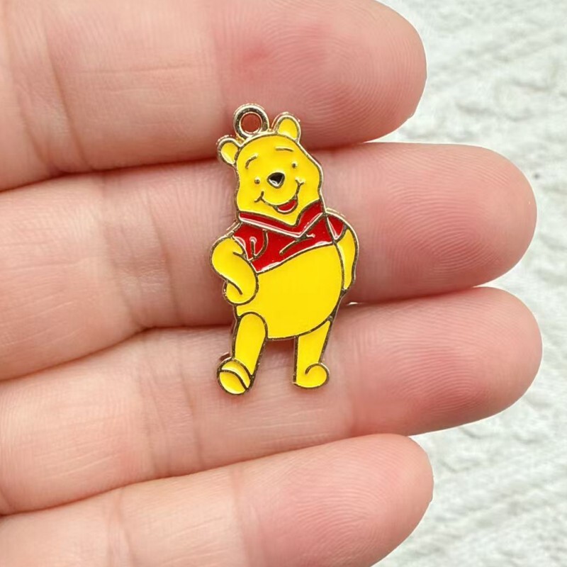 漫画かわいい子豚ビニグマ虎滴油合金DIYイヤリングペンダントネックレスキーホルダーアクセサリーアクセサリー|undefined