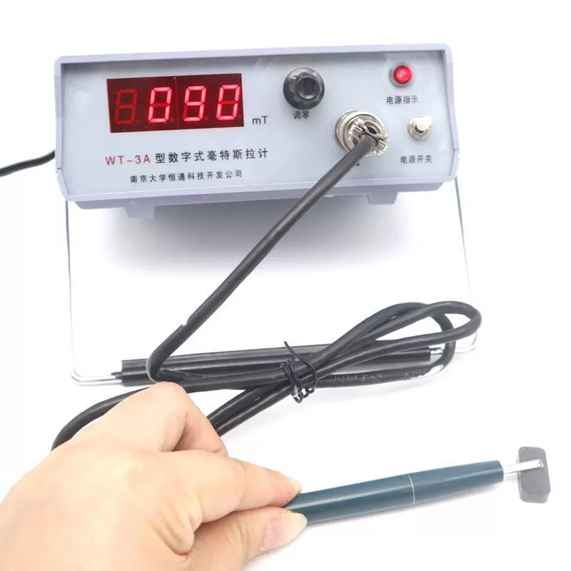 Нанкинский университетский настольный измеритель Гаусса WT-3A Цифровой милли-Тесла-метр Измеритель сильного магнита Измеритель напряженности магнитного поля