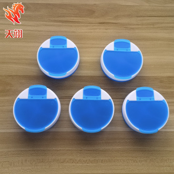 圆形四格塑料药盒圆形4格塑料塑料药盒旋转四格塑料药盒工厂直销