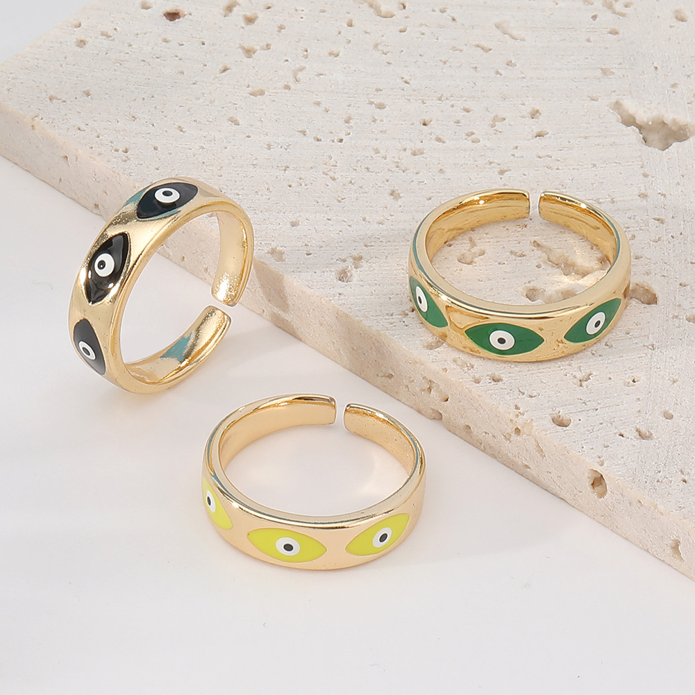 Fashion Devilu0027S Eye Copper Open Ring Copper Rings