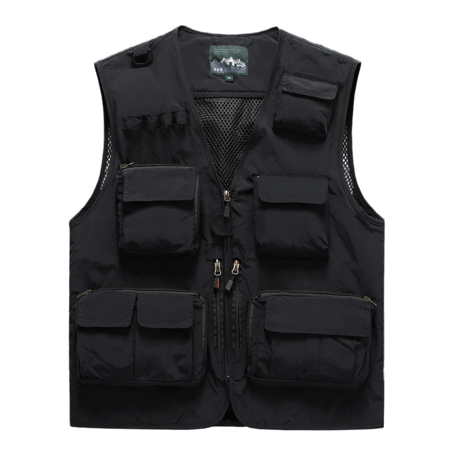 chaleco de fotografía ligero para hombres al aire libre para aumentar el peso chaqueta de pesca de hombre al aire libre chaqueta de color sólido chaleco