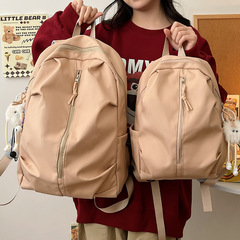 跨境書包女大學生輕便旅行包簡約休閒男背包時尚大容量運動雙肩包