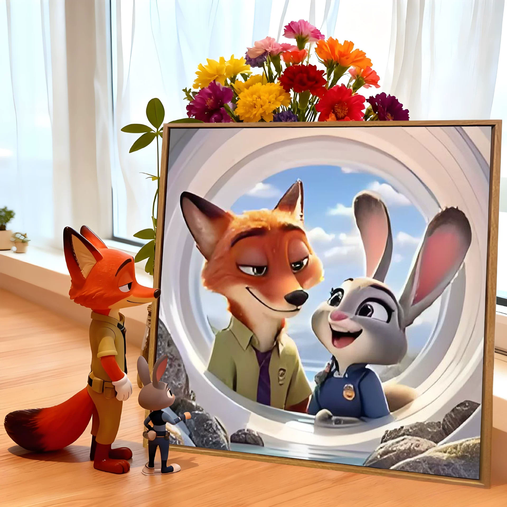 Алмазная вышивка Zootopia 20×20 см, набор DIY с полным заполнением, стразами, инструментами и пластиковой упаковкой