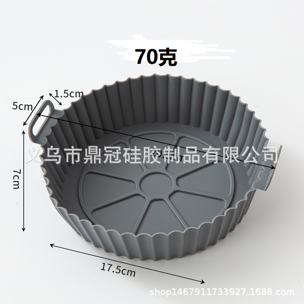 Silicona freidora de aire silicona hornear pan cuadrado microondas horno asado pollo bandeja cuadrada para hornear al por mayor