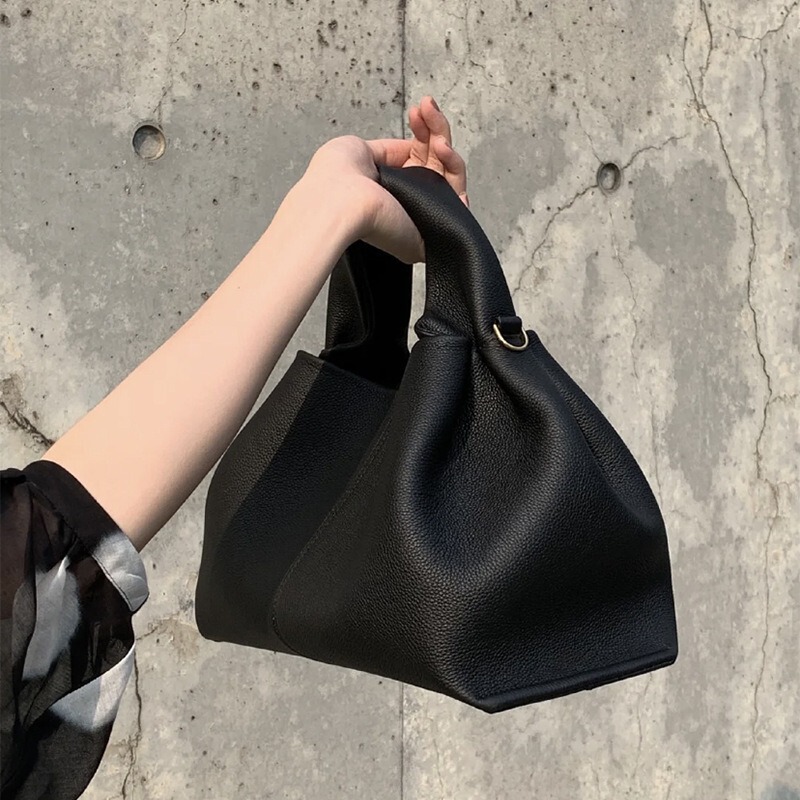 French Niche Brand 2026 New Versatile Solid Color Lunchbox Bag European and American Fashion Handbag Single Shoulder Crossbody Bag for Women