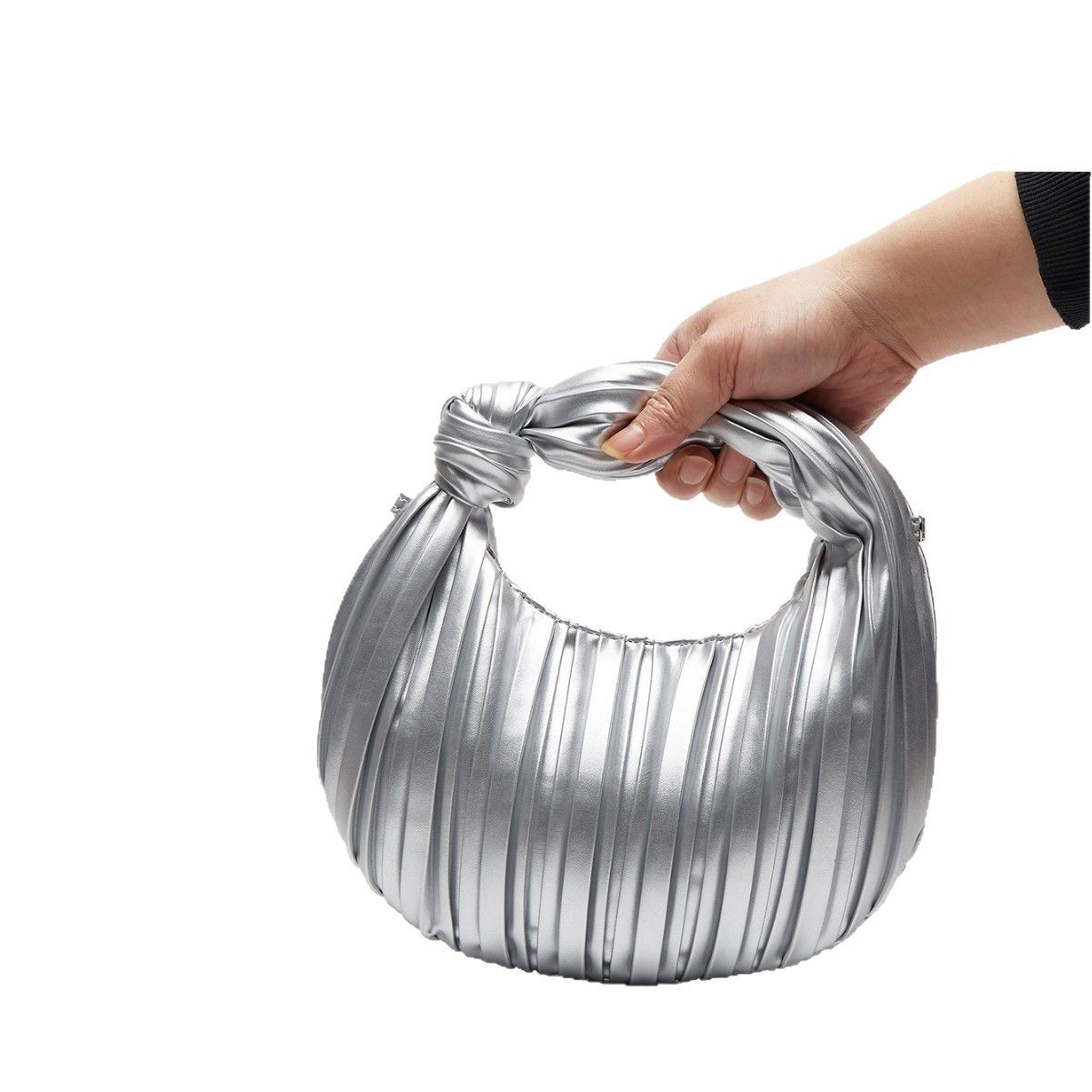 Plissierte Abendtasche Für Damen Handtasche Im Crescent Design_voghion.com