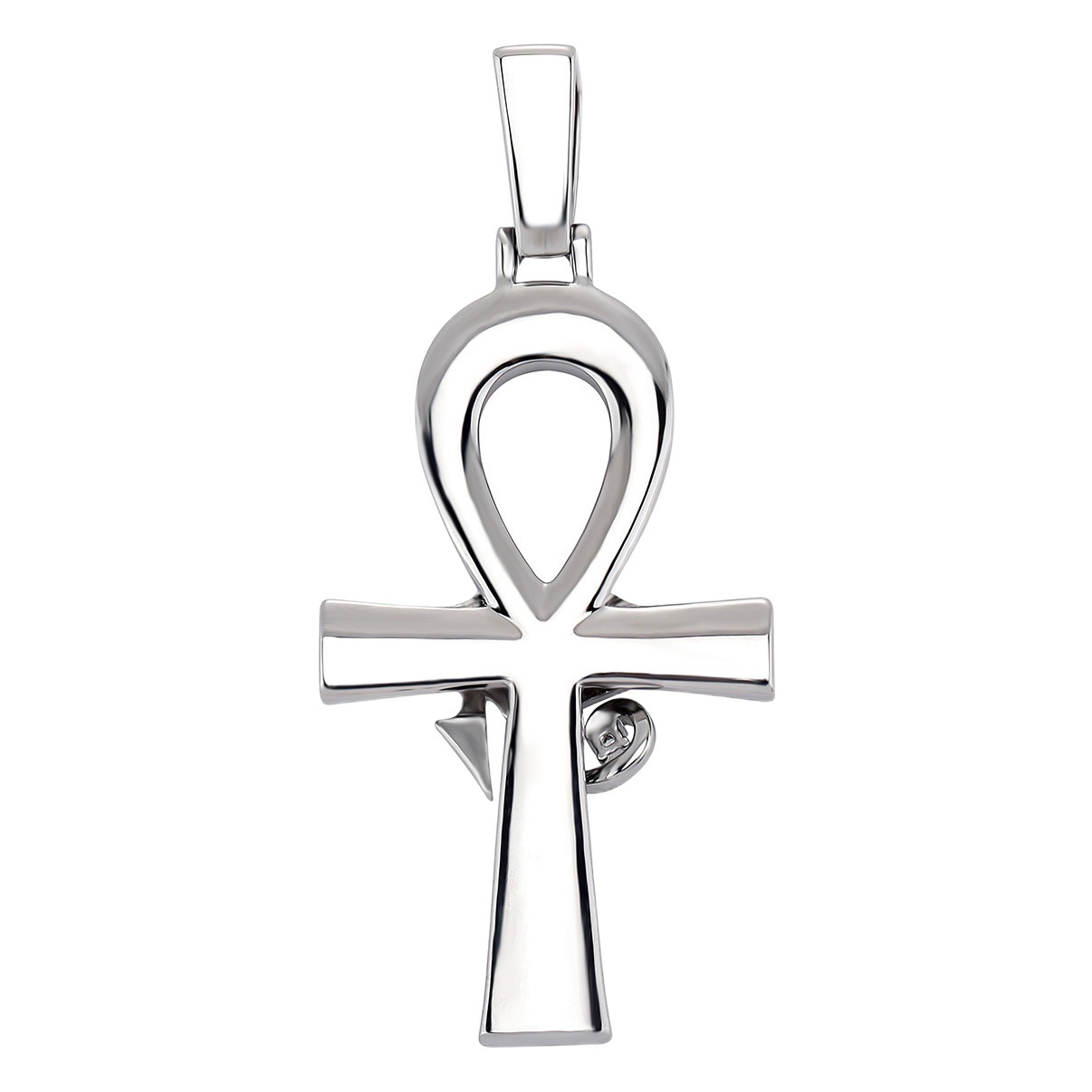 Amazon Hip Hop Eye of Horus Anh Cross Pendant Copper Zircon Vintage Joker Jewelry Necklace Wholesale