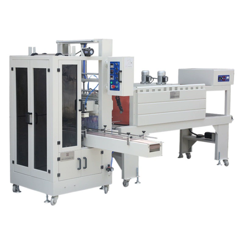 Прямой манжеты машина для напитков минеральная вода с пленкой манжеты упаковочная машина пластиковый уплотнитель автоматическая термоусадочная упаковочная машина