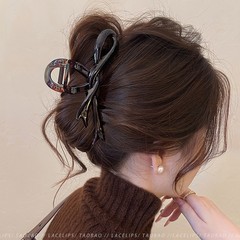 リボングリッパーリボンサメクリップ 2025 新しいハイエンドヘアクリップ夏後頭部ヘアクリップヘアアクセサリー