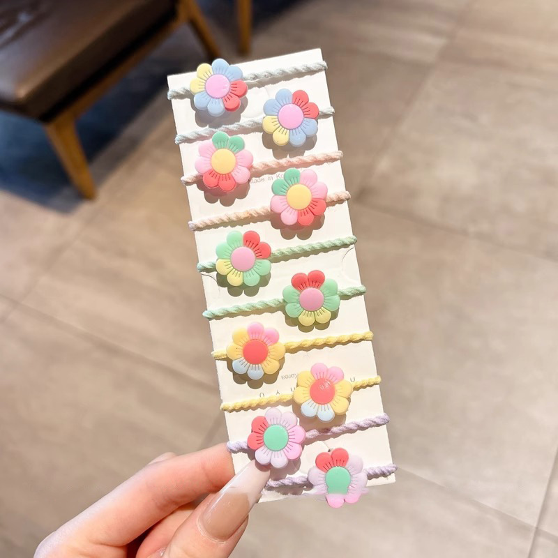 女童彩色高弹力拇指发圈婴儿宝宝可爱头绳儿童发饰橡皮筋扎发绳|undefined