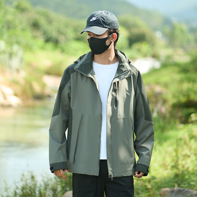 Ropa de asalto para hombres deportivos a prueba de viento impermeable montaña al aire libre pareja chaqueta de viaje mujer 2408