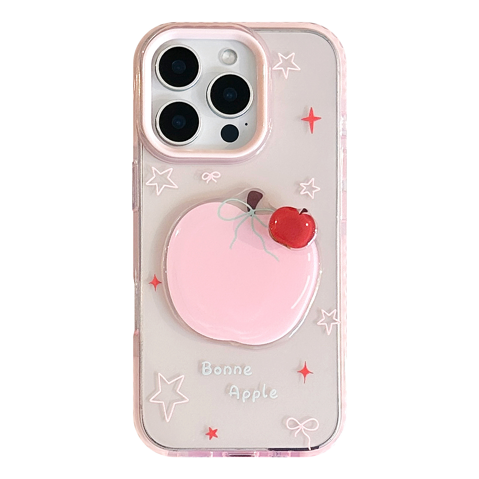 Polvo rotatorio Apple Case para iPhone16promax pequeño fresco 14 transparente 13 silicona 11 estereoscópica 17 image 6