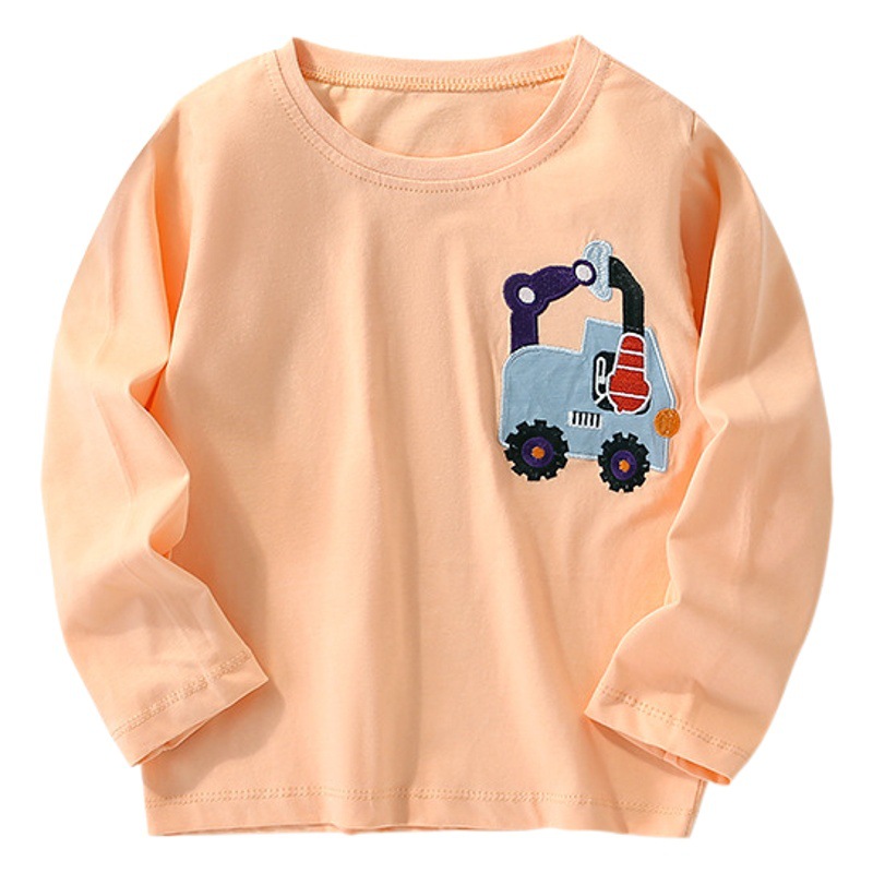 En stock malwee ropa de los muchachos otoño nuevo cuello redondo europeo y americano de los niños ocasionales camiseta casual top